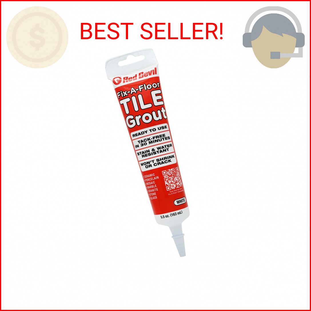 Fix-A-Floor Tile Grout – White – 5.5oz. Squeeze Tube