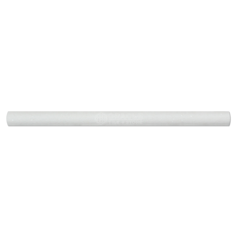 Thassos White Greek Marble 3/4 X 12 Bullnose Liner Trim Molding