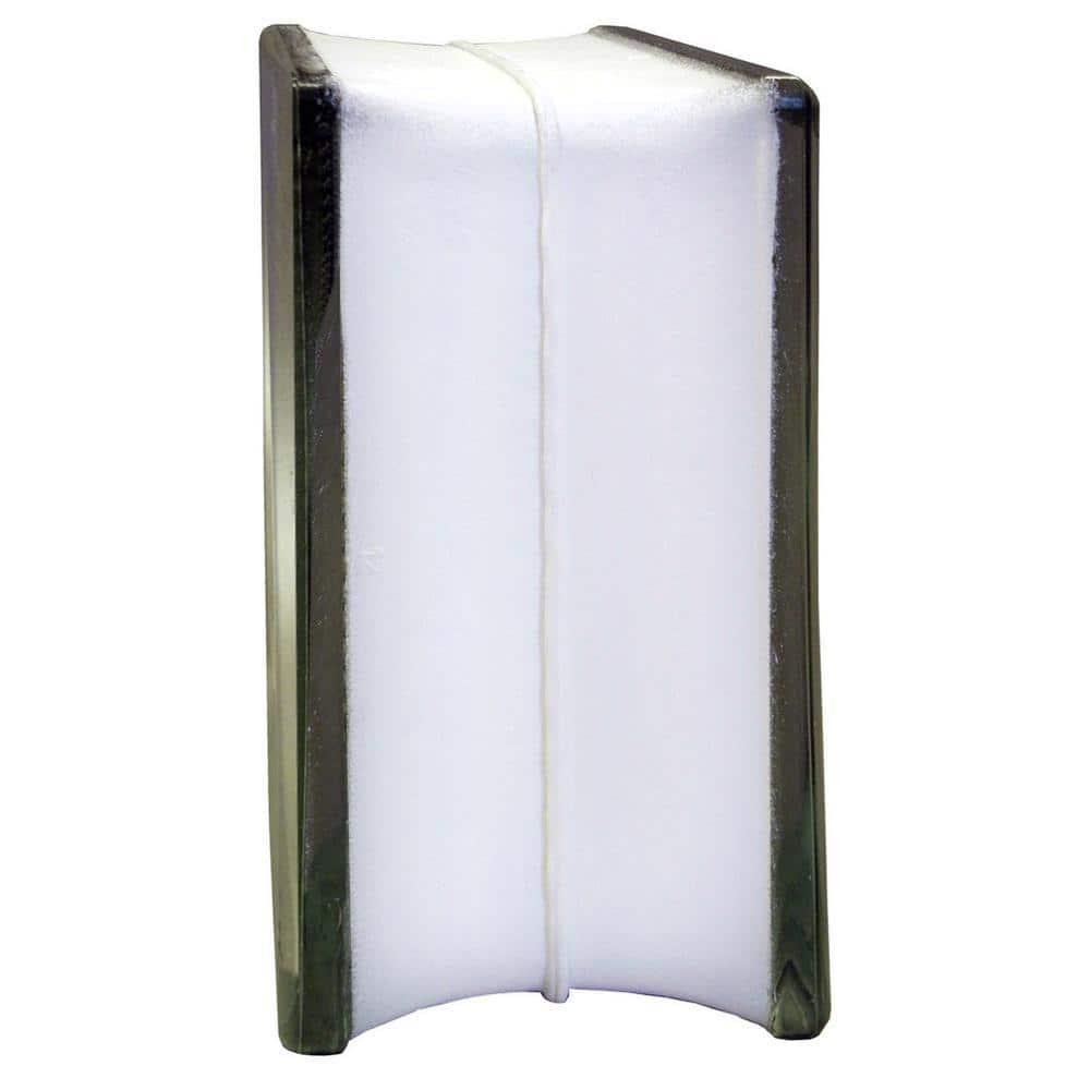 Nubio 4 in. Thick Series 8 in. x 8 in. x 4 in. (8-Pack) Wave Pattern Glass Block
