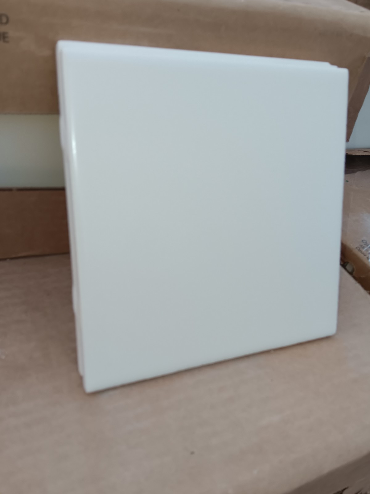 1 Box -24 Tiles (6 ft²) – Matte Almond 6 x 6 Ceramic Subway Tile..Vintage/Retro