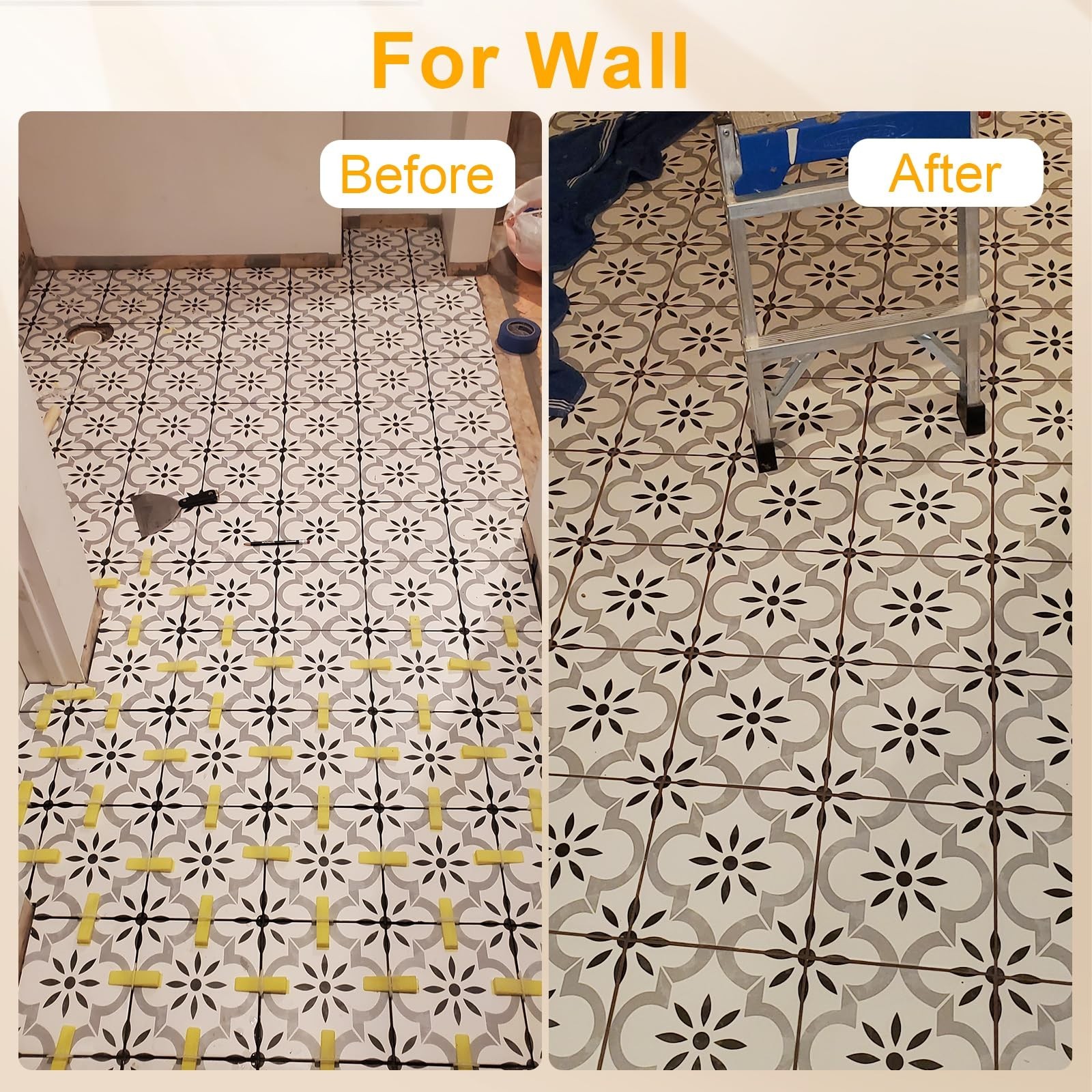 Tile Leveling System Kit – 600 Tile Spacers Clips, 200 Reusable Wedges & Pliers