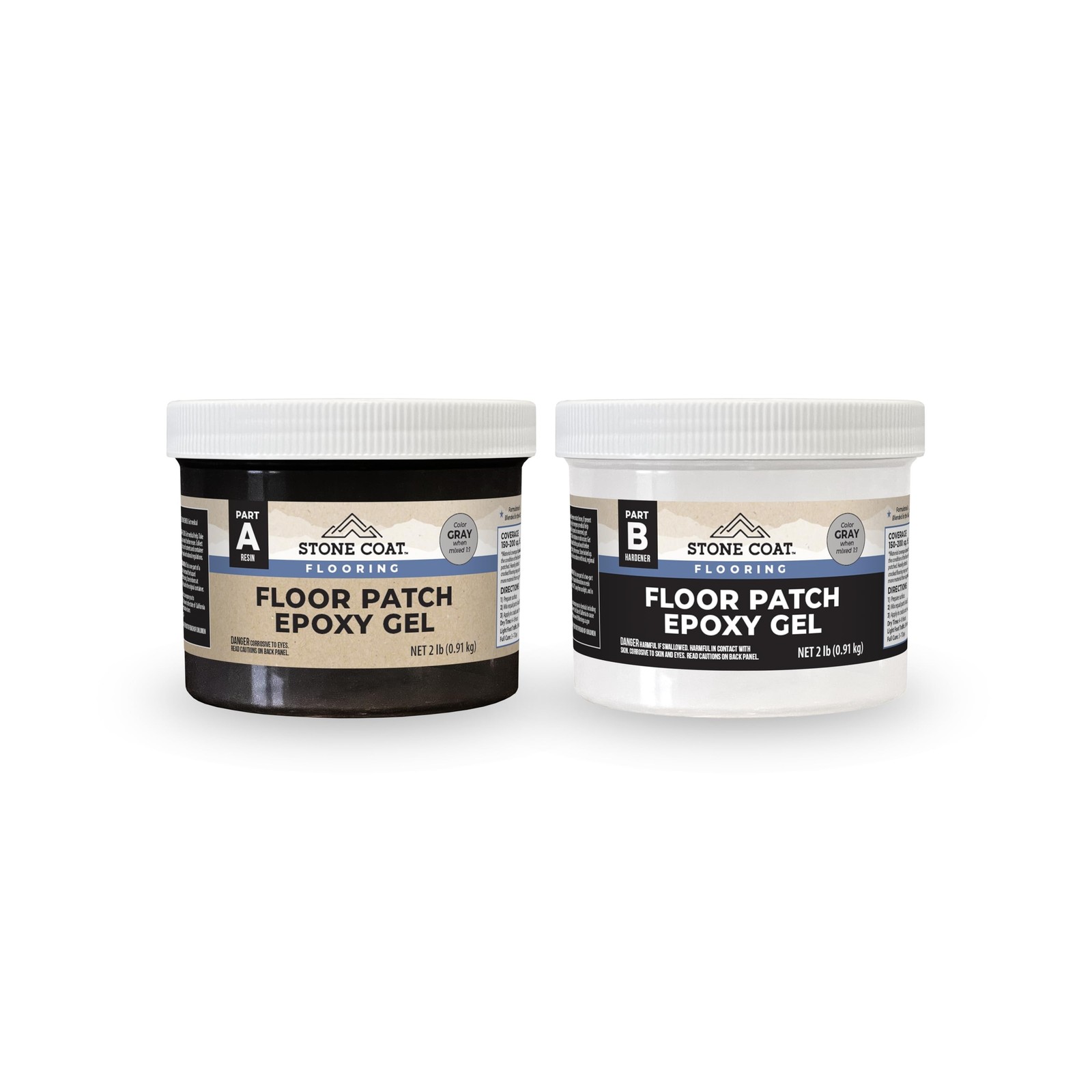 Stone Coat Countertops Floor Patch Epoxy Gel Kit (4 lb 150 to 200 sq ft Cover…