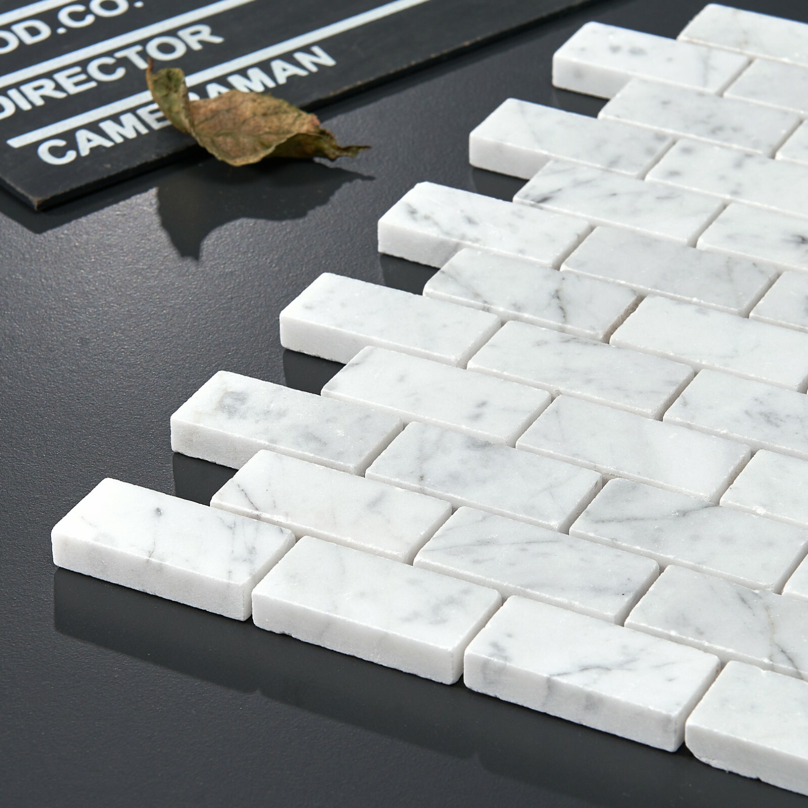 Simple Tile – Marble Mosaic Tile “1”X2″ Brick Collection” Carrara White Polished