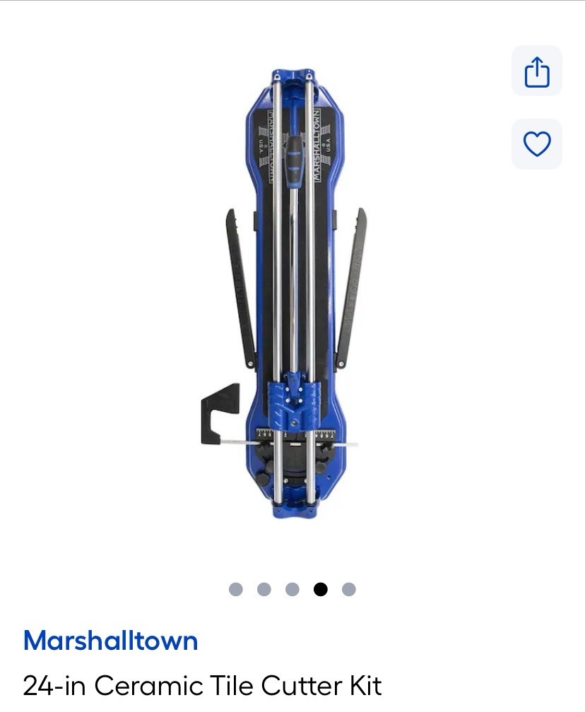 Marshalltown MTC24-DS Tile Cutter 610mm 24 Inch
