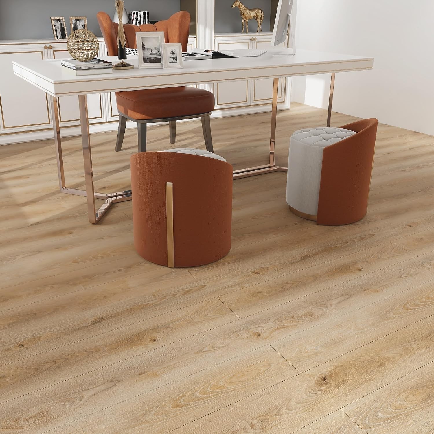 Waterproof Laminate Flooring 36×6 Tiles, 54 Sq.Ft