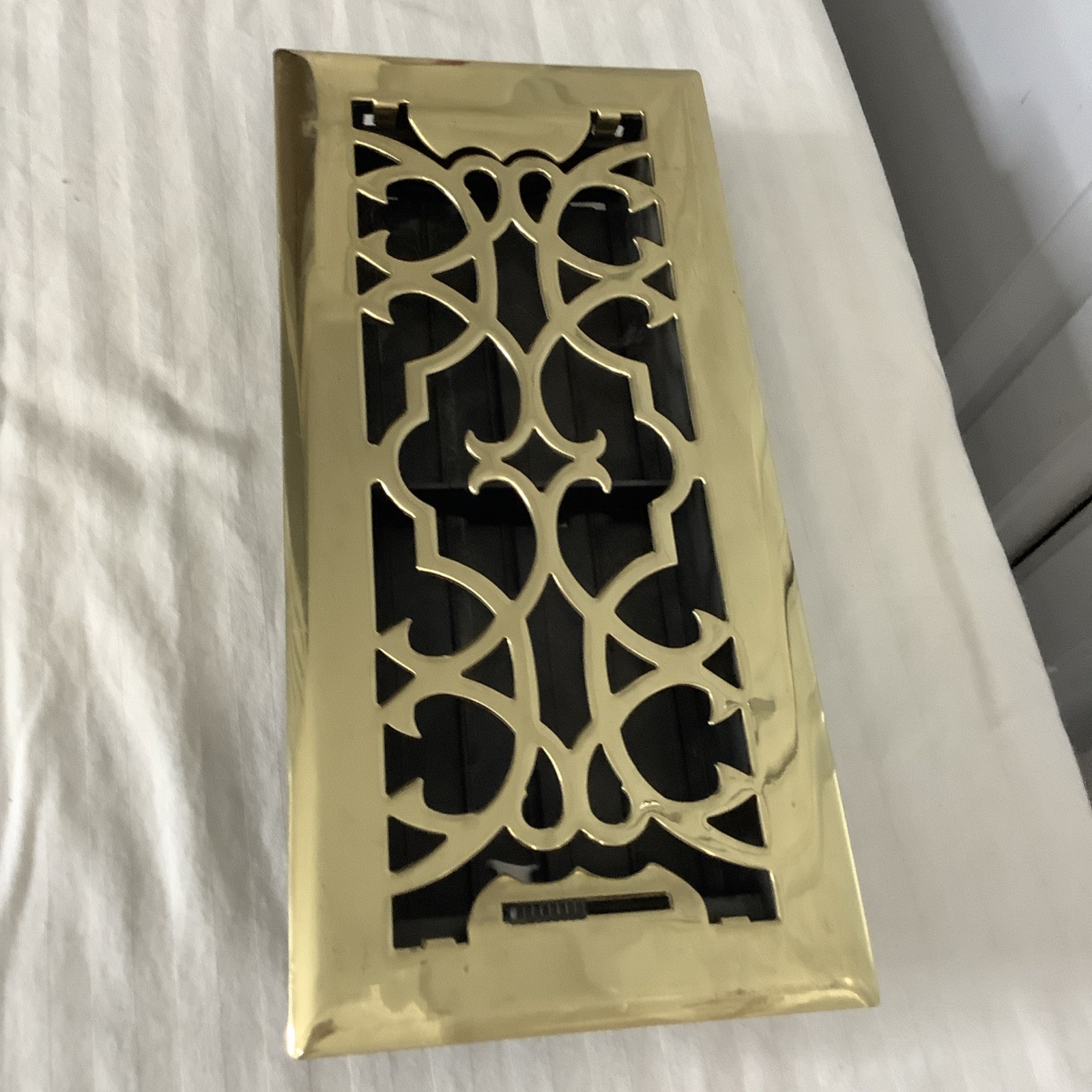 Brass Elegans Decorative Floor Registrar 5.5” x 11.5” Polished Brass Floor