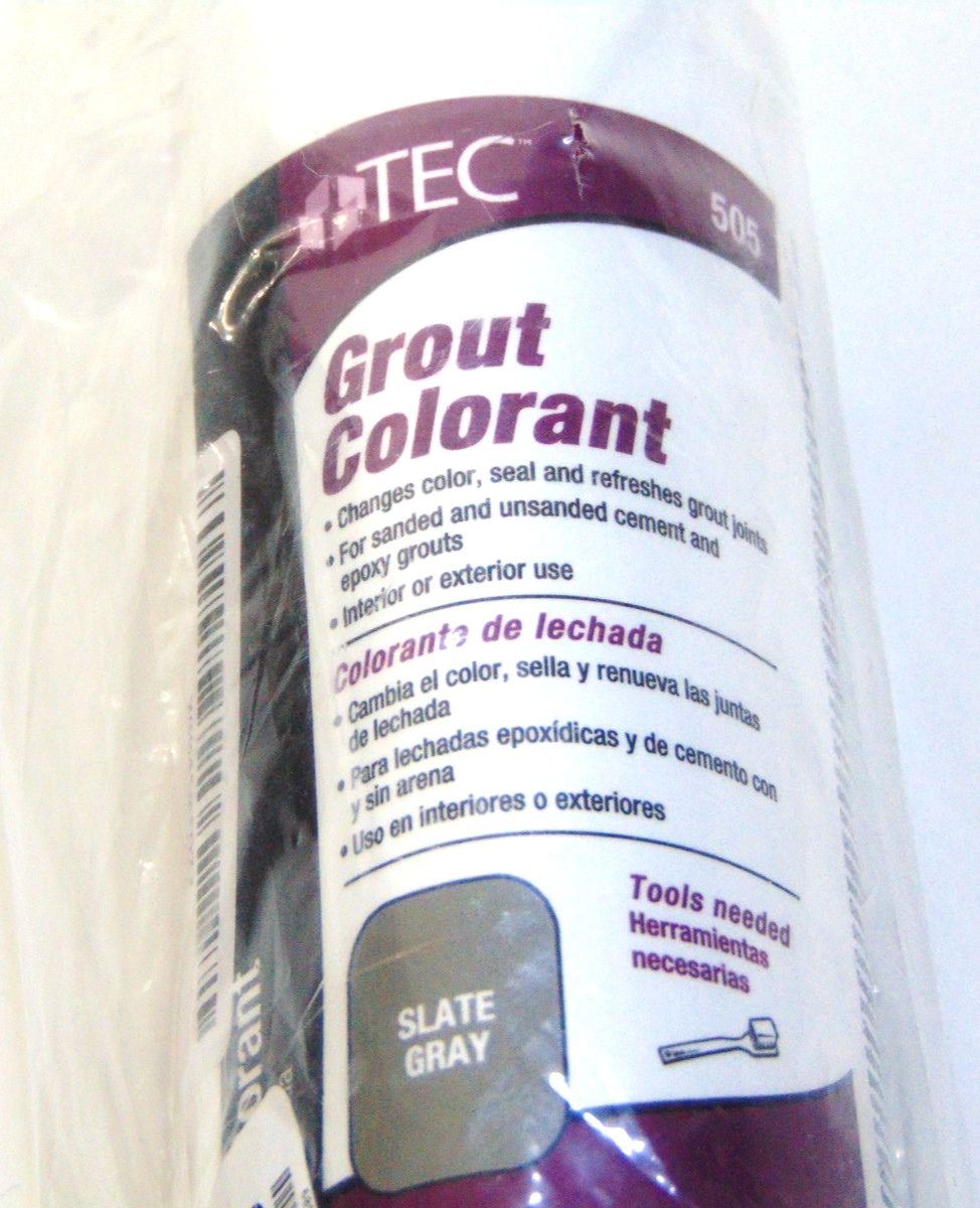 TEC Grout Colorant #505 Slate Gray 8 fl oz (237mL) Sanded Unsanded Cement Epoxy