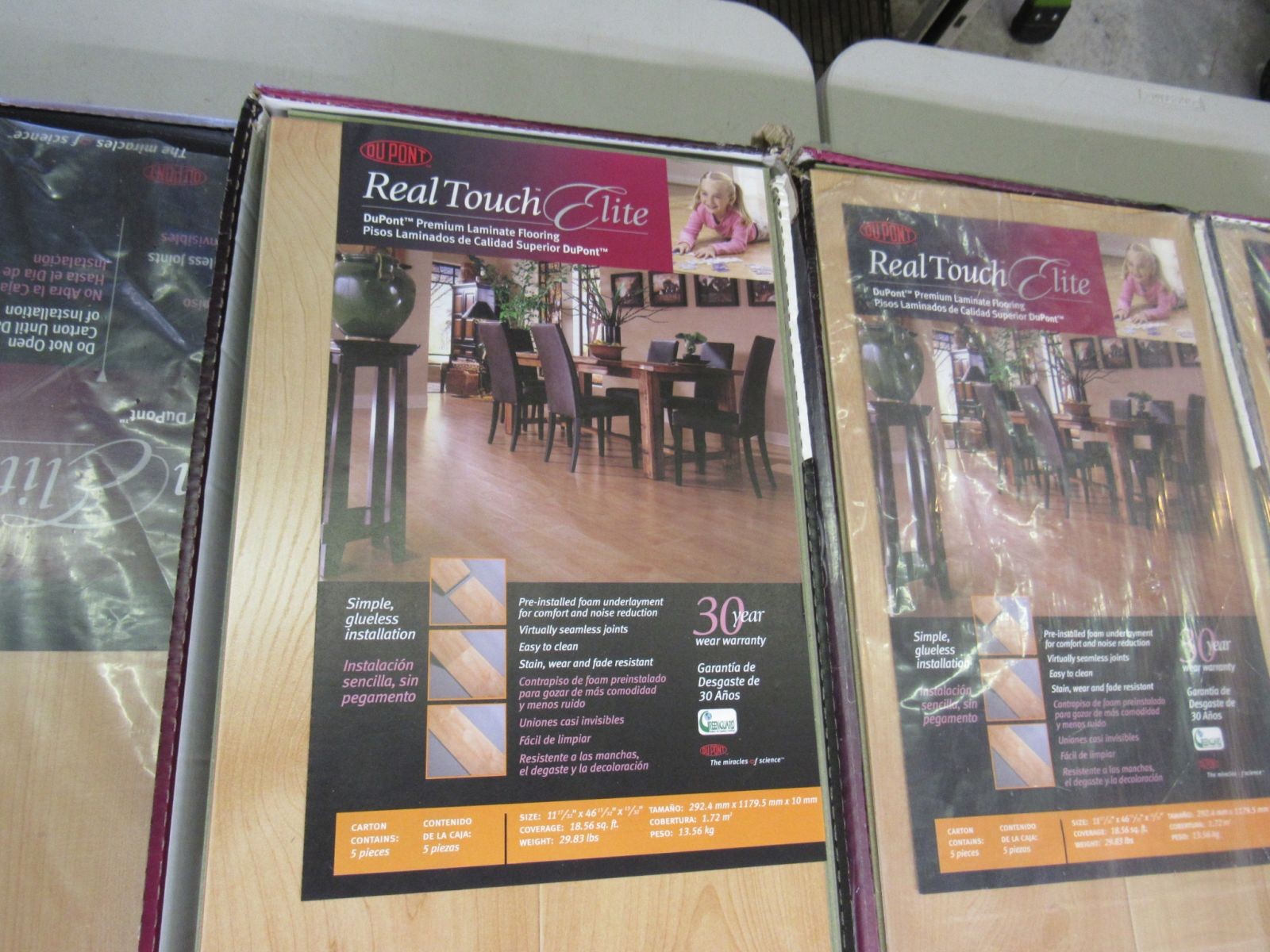 DuPont Real Touch Elite Premium Laminate Flooring Lot of 11 Boxes Maple