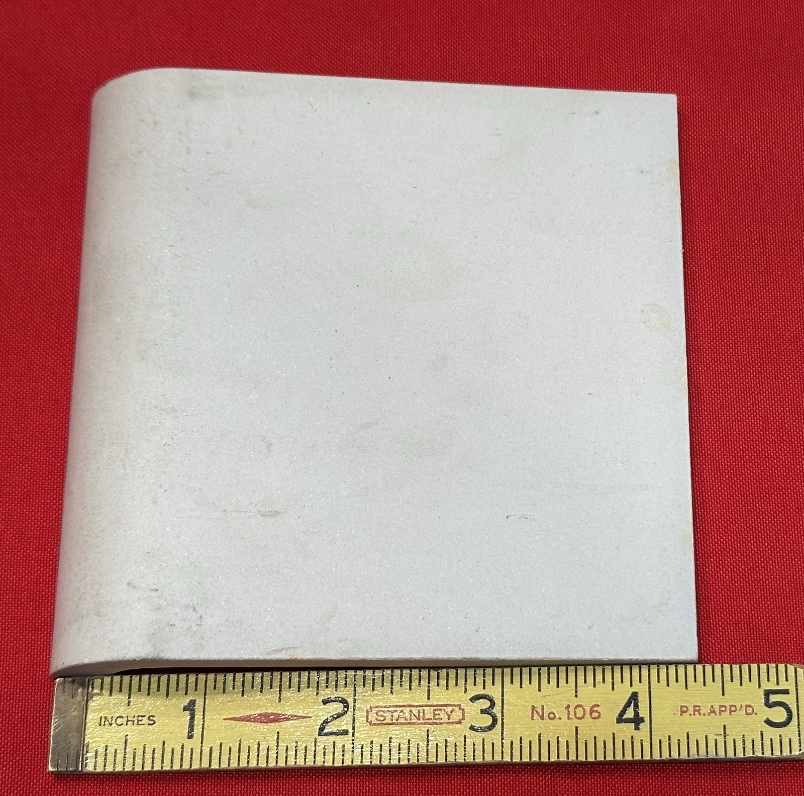 1 pc. Canary Yellow: Gloss Cove-Base Ceramic Tile 4-5/16″ Made in USA, New
