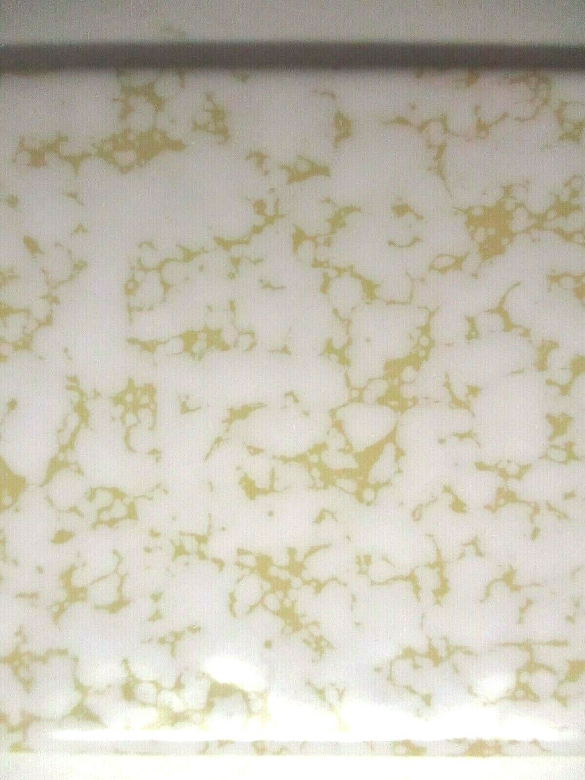 1 Wall Tile CGSC USA Ceramic 4-1/4 Bullnose Mustard Yellow Dapple Beige Wrinkled