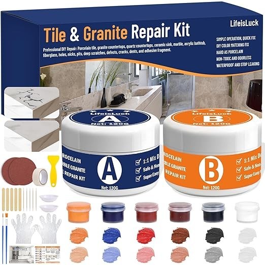 Marble and Granite Repair kit Porcelain Marble Stone and Quartz Countertops R…