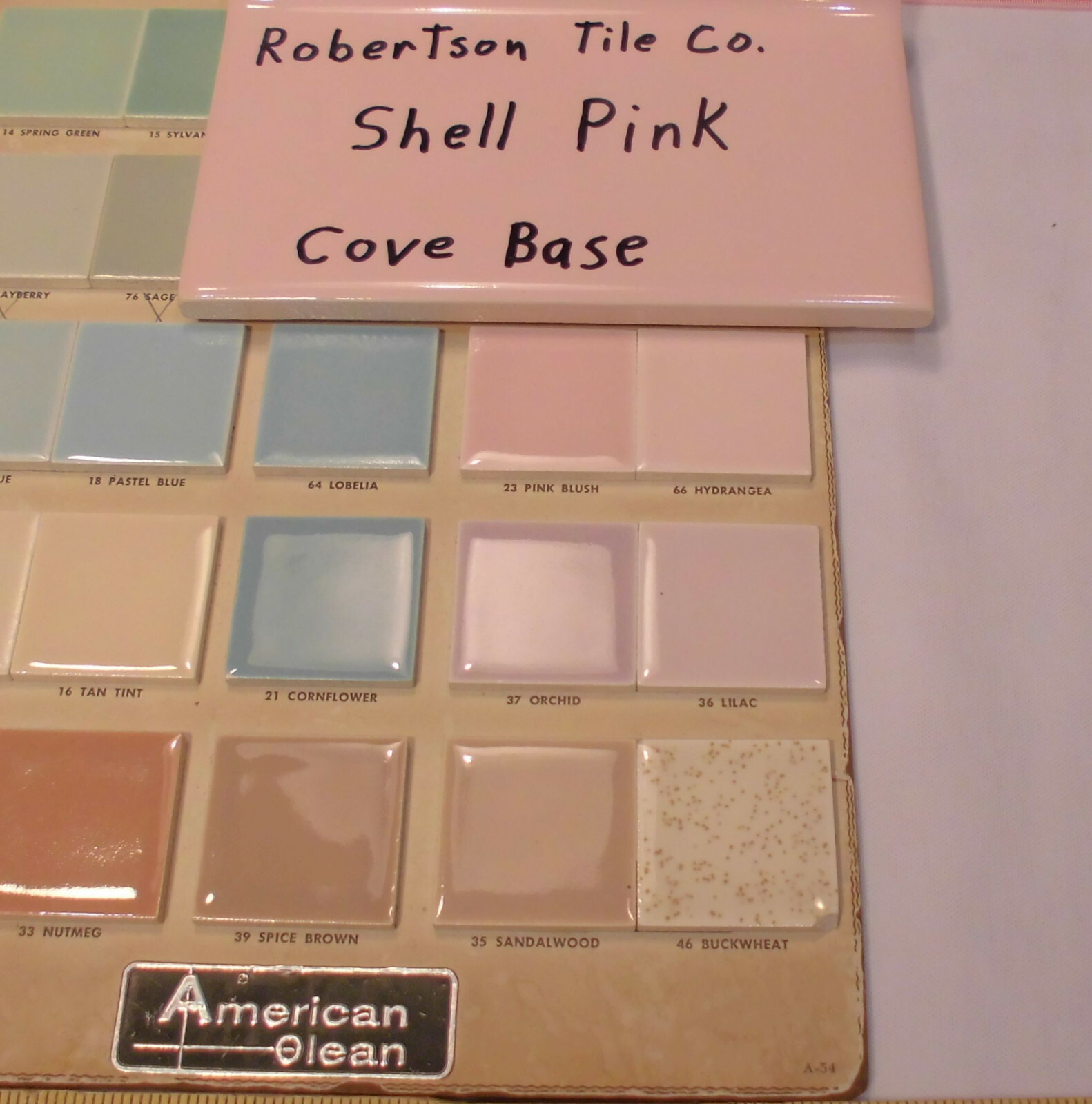 1 pc. Glossy Pink 4” X 6” Ceramic Cove Base Tile by Robertson Co. Stack-on-Top