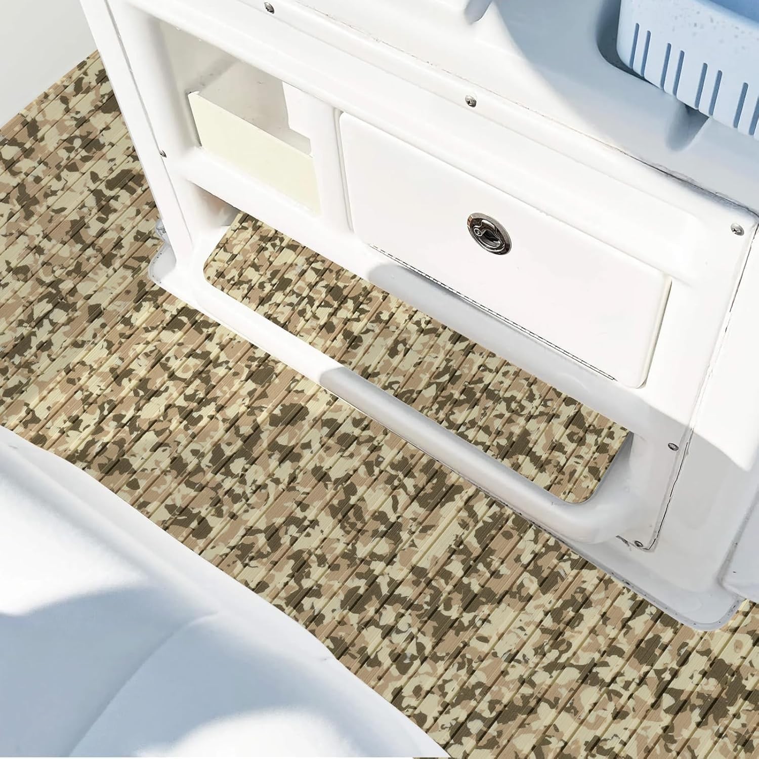 Hjdeck Boat Flooring 94.5″x23.6″ Non-Slip EVA Foam Marine Decking with 3M Adh…