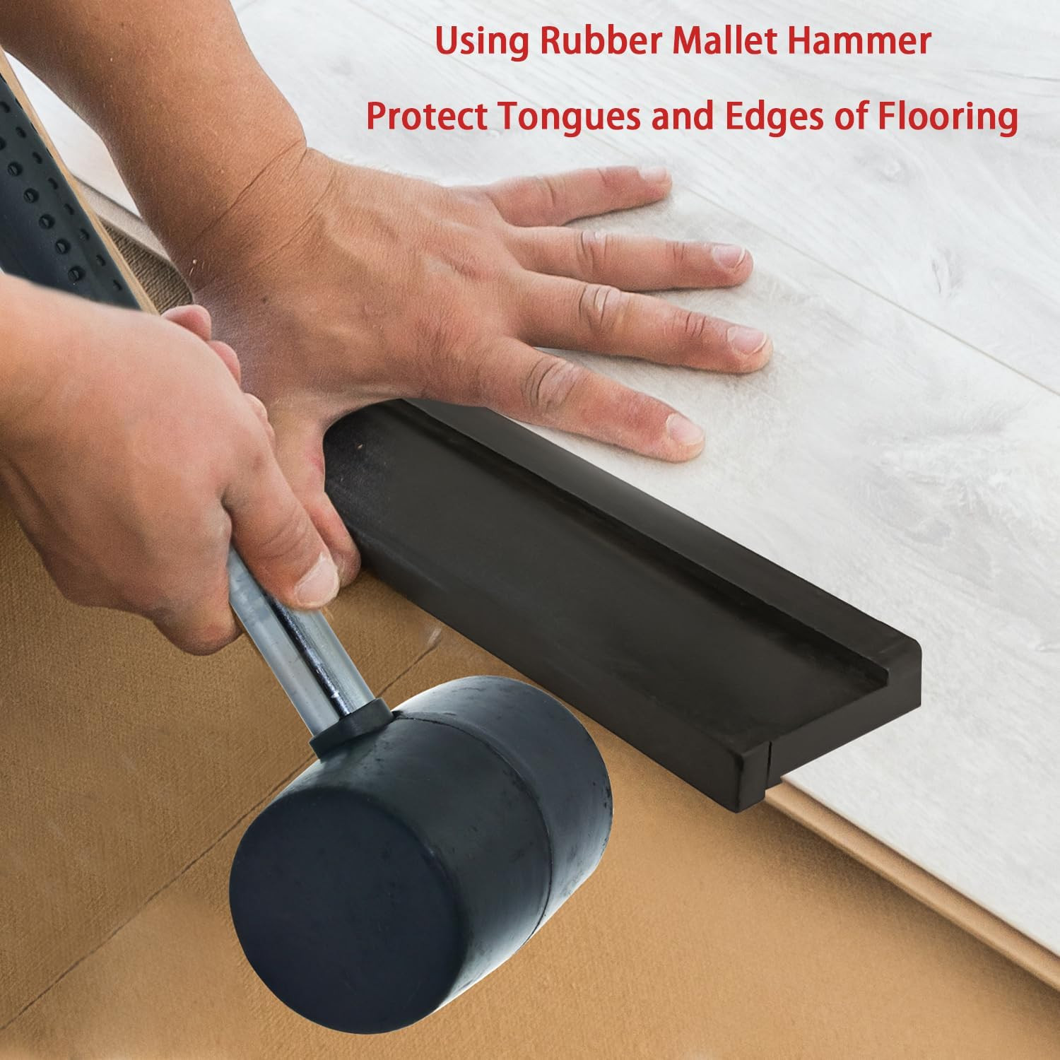 Tapping Block for Vinyl Plank Flooring, 3 Edges – Meet Different Floor Thickness