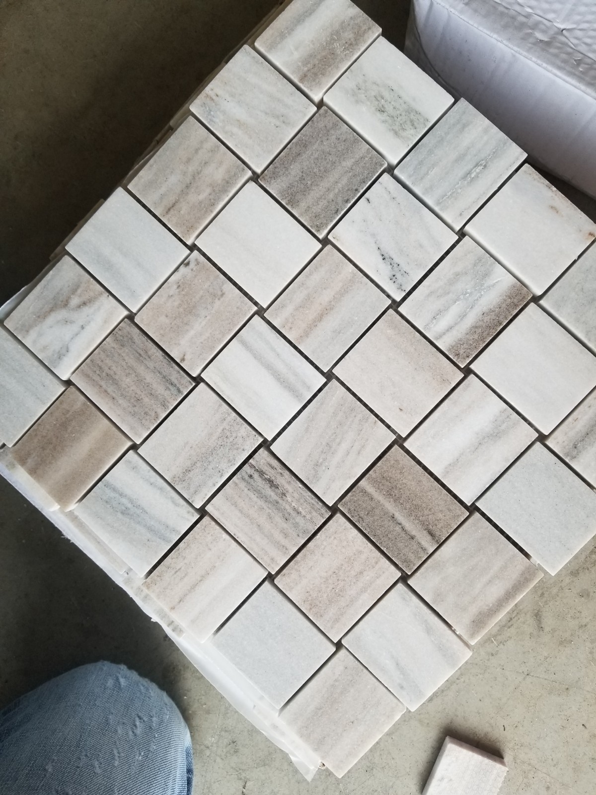 Palissandro Marble Basketweave Mosaics 2×2 WALL BACKSPLASH TILE shower 12 x12