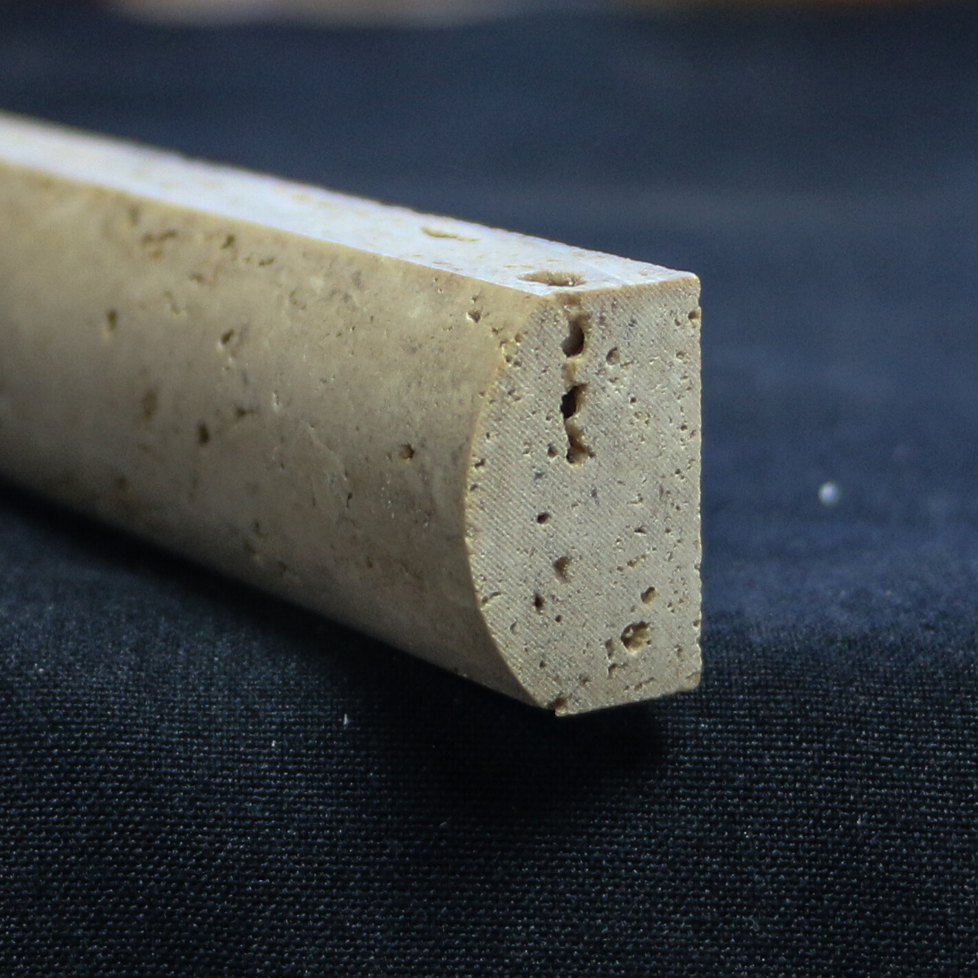 Trim Cigaro Chair Rail Beige Travertine Wall Remodel Stone Bathroom 12x1x1 CR-15