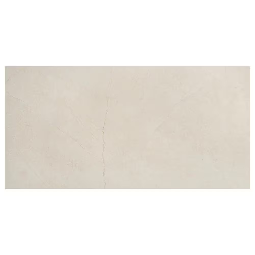 Dorian Marfil Cream 23.62 In. X 47.24 In. Marble Look Antique Satin Porcelain Fl