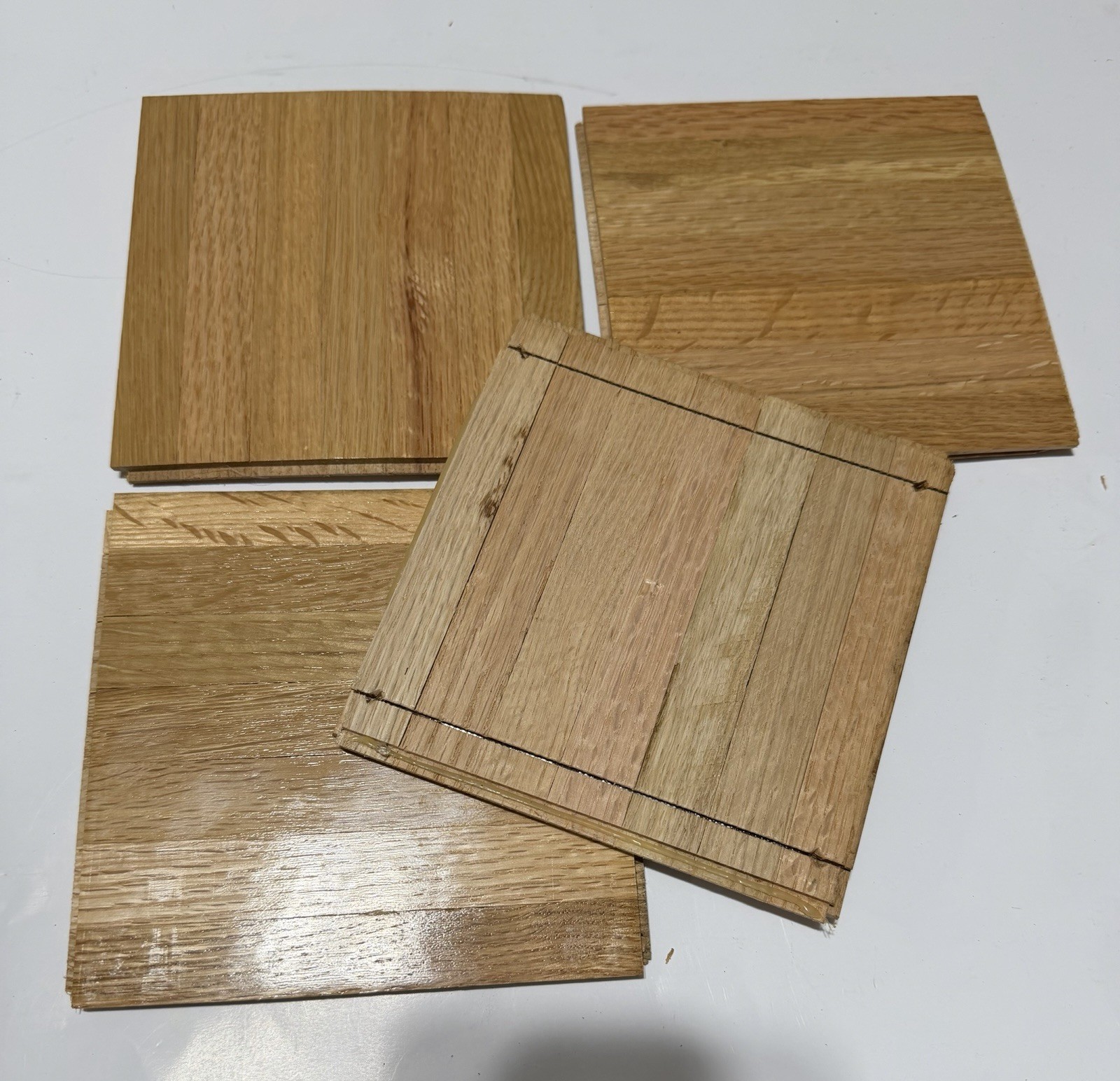 OAK PARQUET FLOOR: 20pcs 6″x6″x5/16″: Hartco Natural 5 Sq ft NEW!