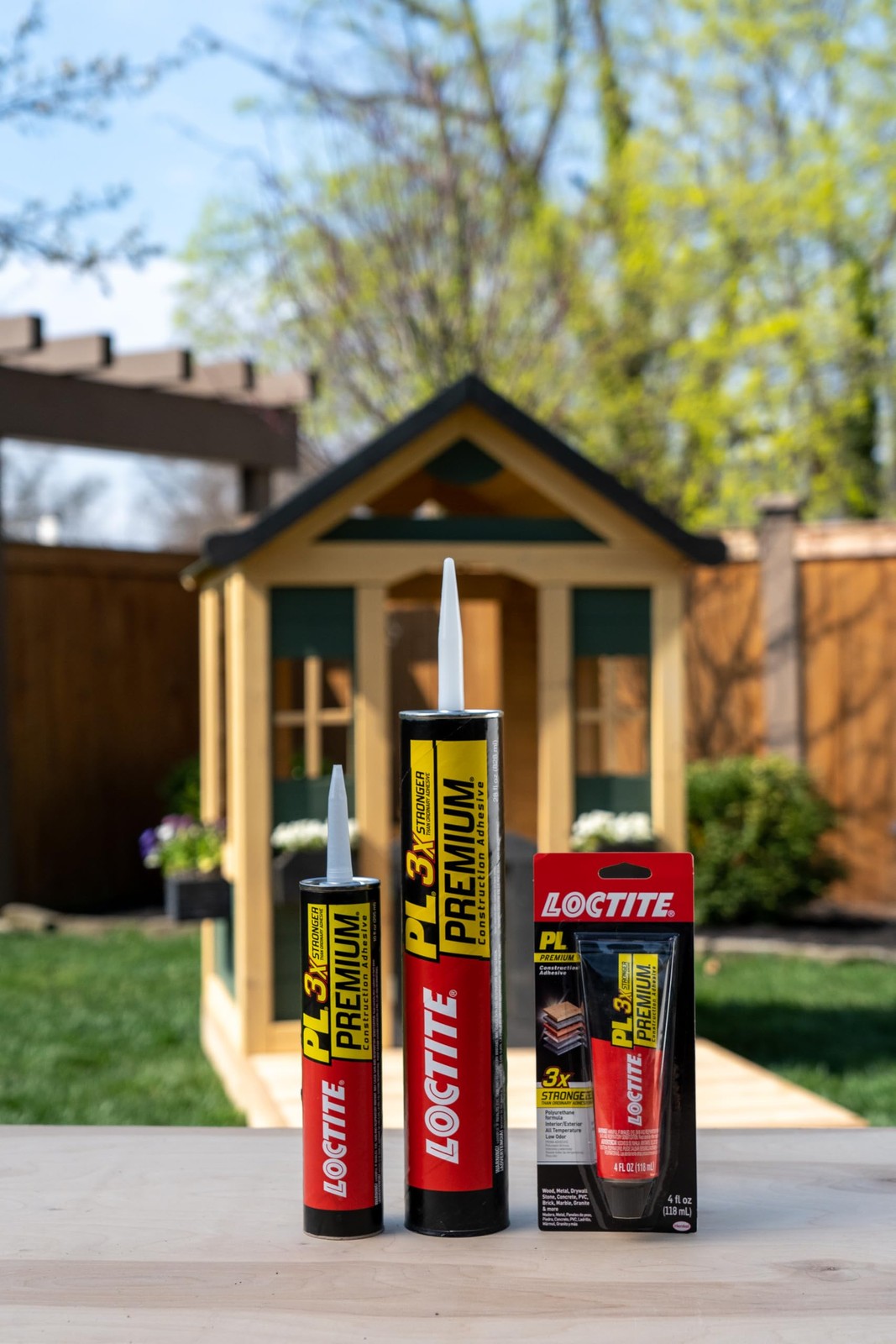 Loctite PL Premium Polyurethane Construction Adhesive, 1 Pack, Tan or White