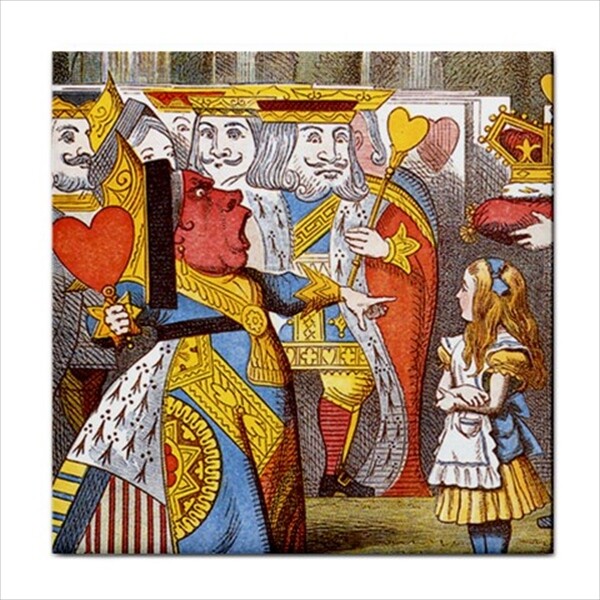 Queen Of Hearts Alice In Wonderland Color Decorative Wall Art Ceramic Tile