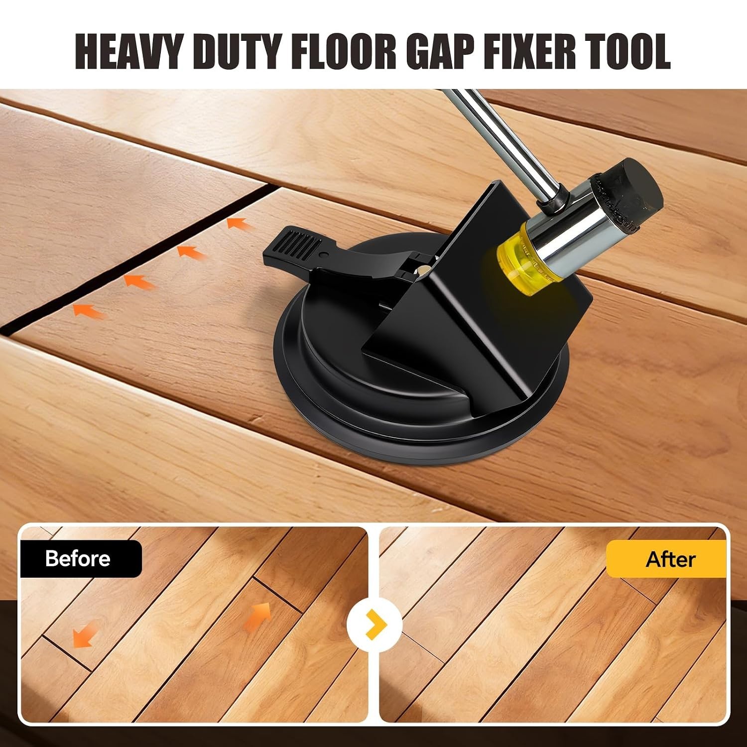 Heavy-Duty Floor Gap Fixer Tool with 130 lbs Suction Cup for Smooth Flooring