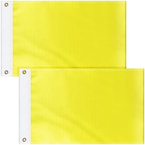 Yellow Quarantine Flag Blank Nautical Quarantine Message Flags Solid Color 2