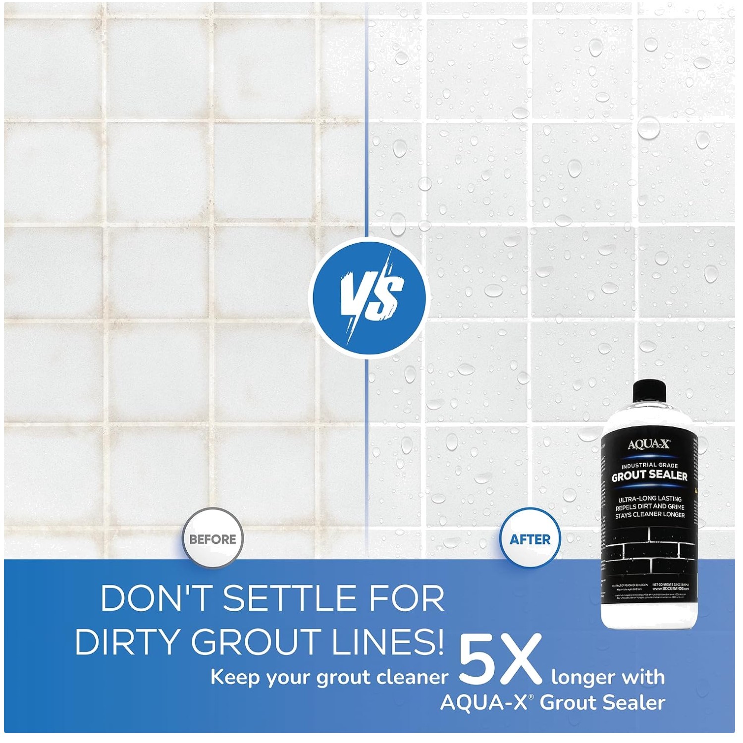 Professional Grout Sealer 32oz: Shower Tile Impregnator