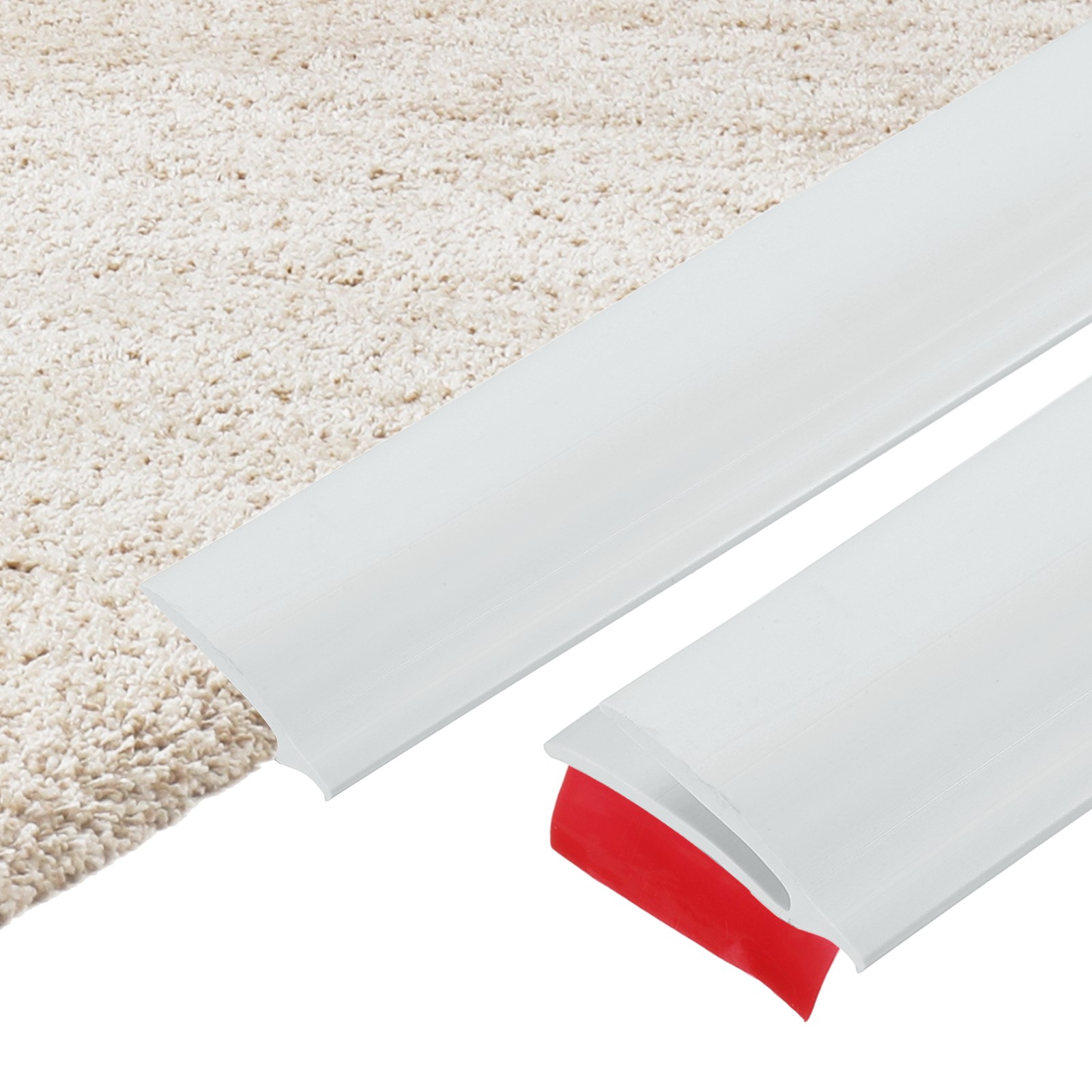 Self-adhesive carpet tape x 3.2cm x 0.8cm, white plastic cover