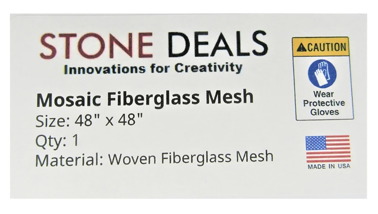 Mosaic Mesh Back Mounted Tile 48″x48″, 5.5 Oz, Non-Sticky *Manufacturer Direct!*