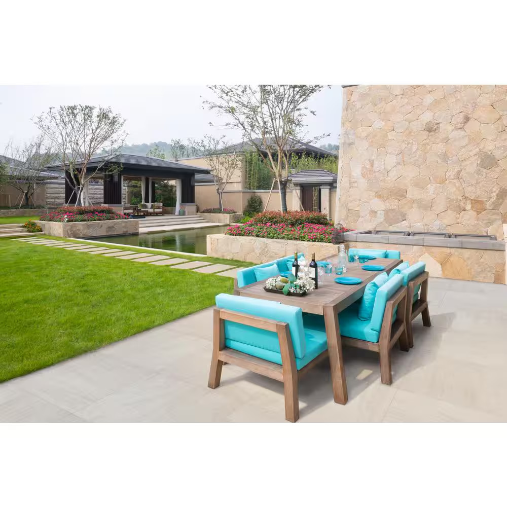 Living Style Beige 2 Cm. X 18 In. X 36 In. Matte Porcelain Stone Look Paver (9 S