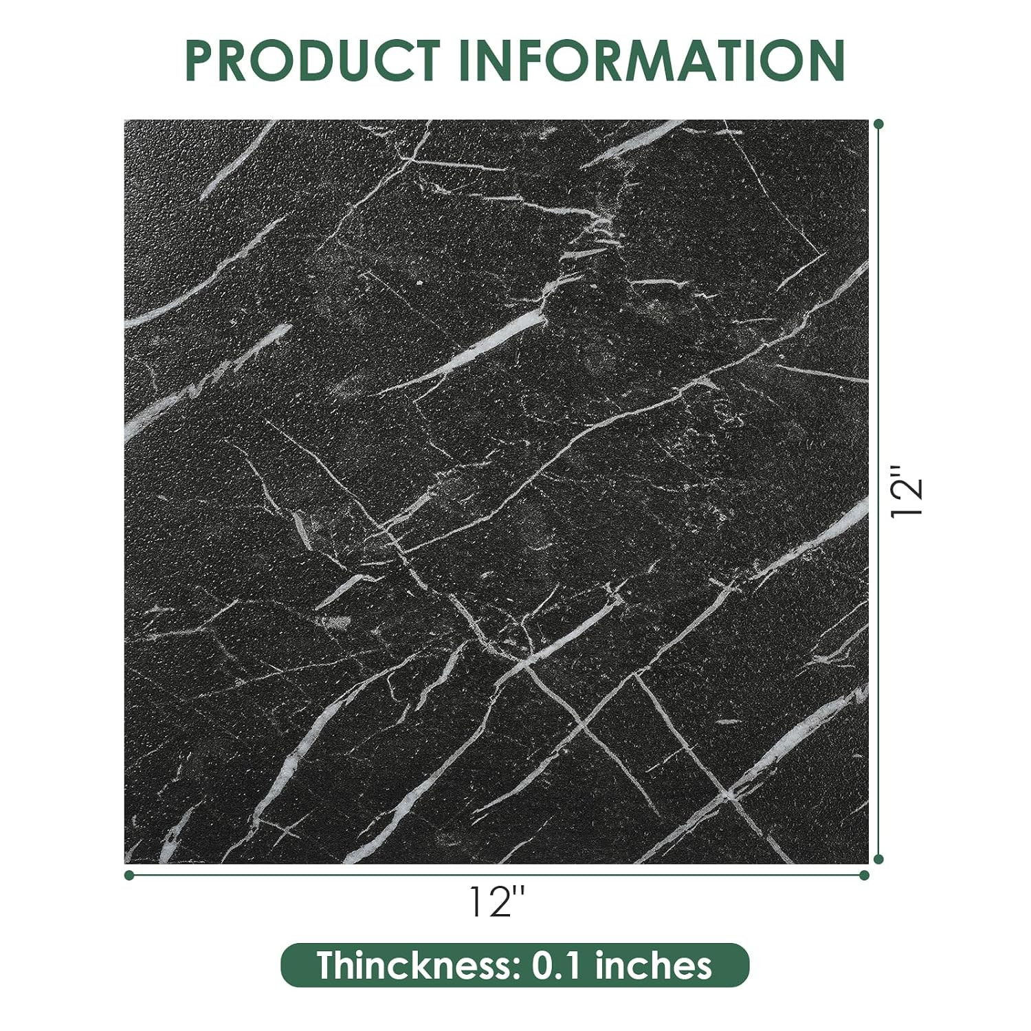 30-Pack Peel and Stick Vinyl Floor Tiles, 12″X12″ Self-Adhesive Waterproof Peel