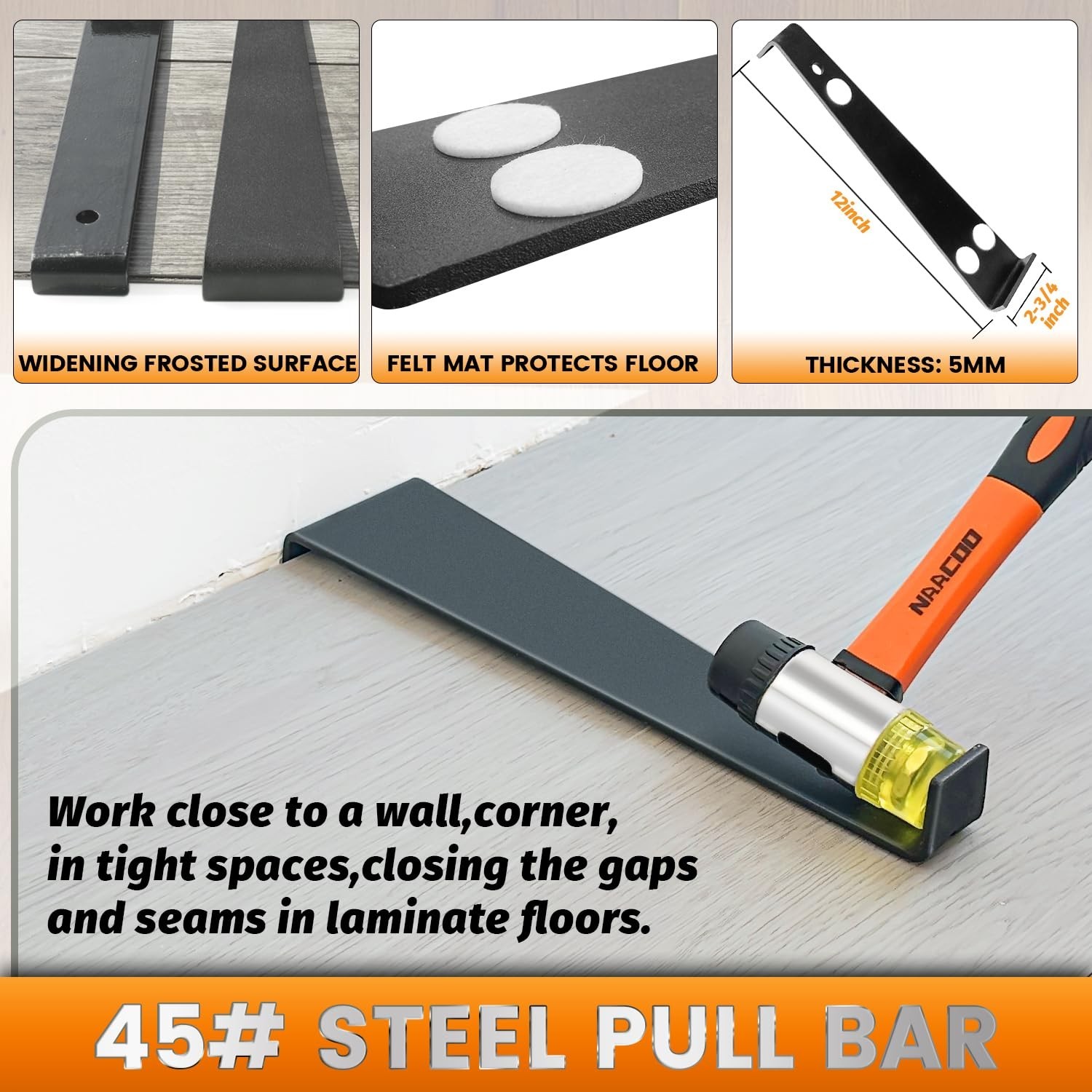 Laminate/Vinyl Flooring Tools, Tapping Block for Vinyl Plank Flooring