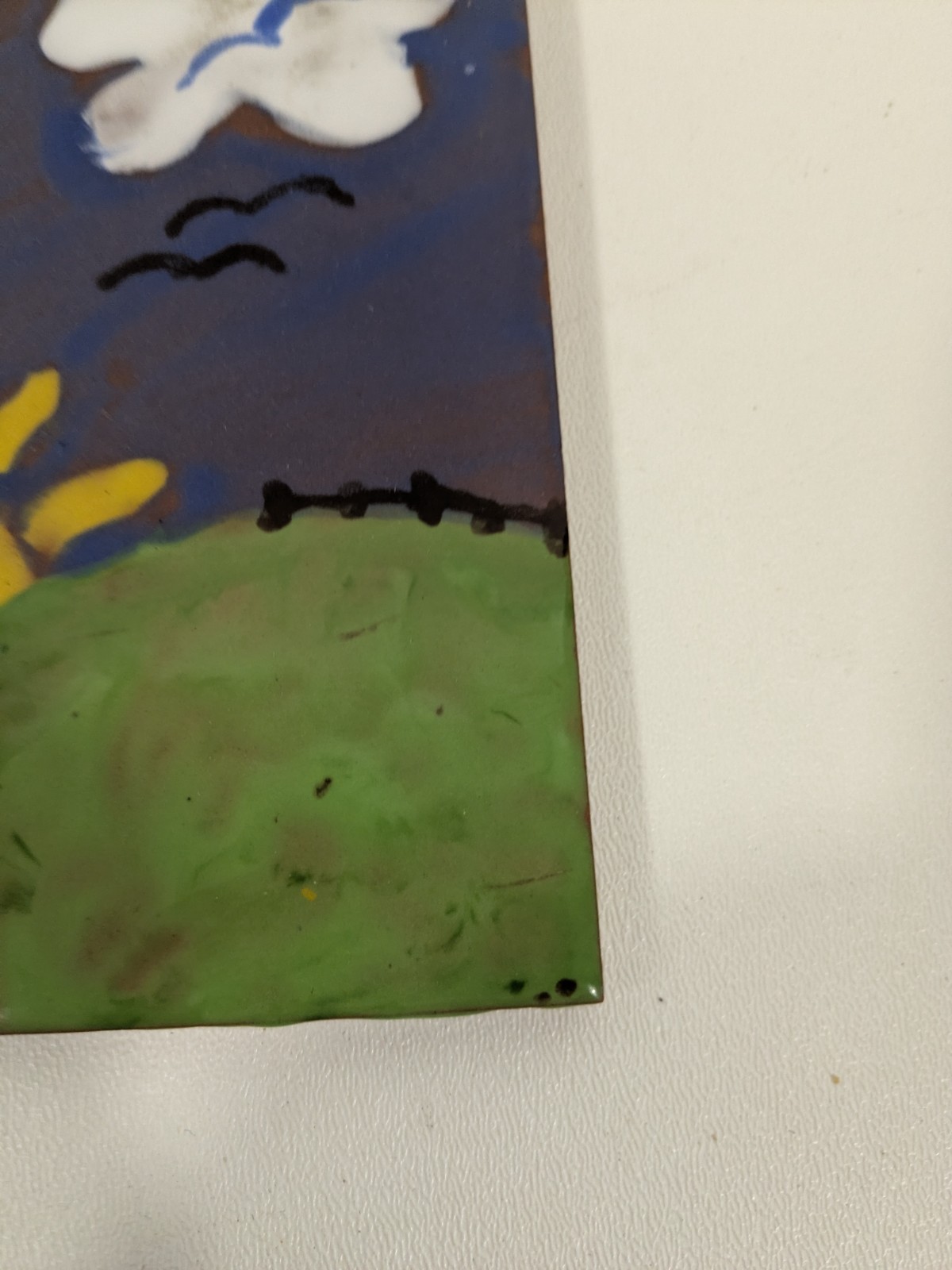 Ceramic Art Tile 6″x6″ Cute Colorful Sunrise Sunset Sunshine Landscape Kitchen