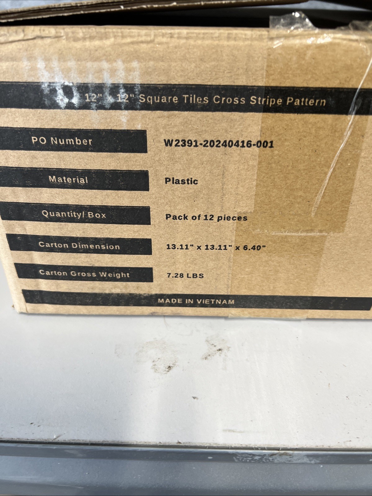 Outdoor Modular Deck Tiles, Interlocking, Slip-Resistant, Self-Draining. Cross S