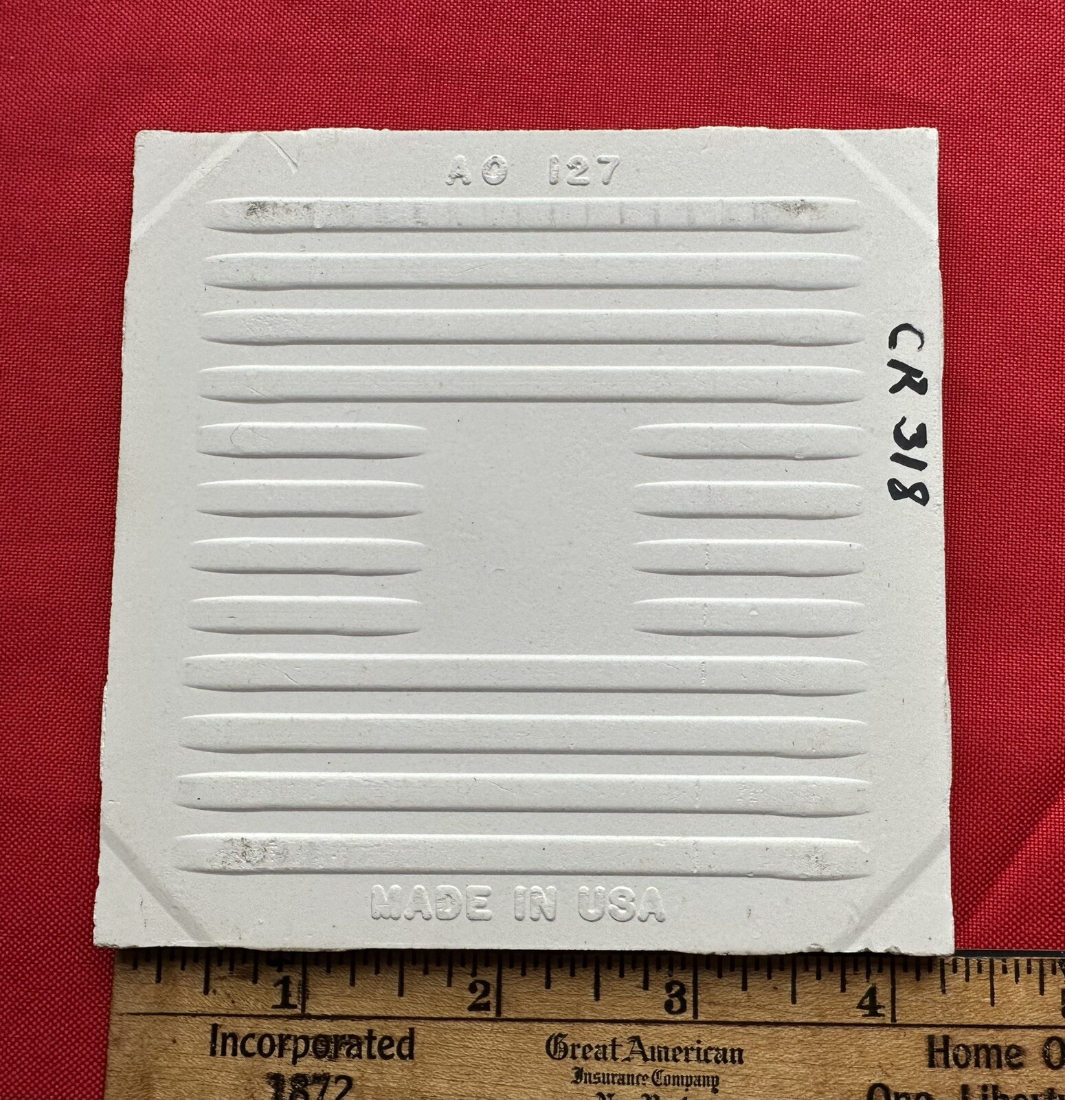 1 pc. *Golden Yellow* Ceramic Tile Crystalline Glazed by American Olean 4-1/4″