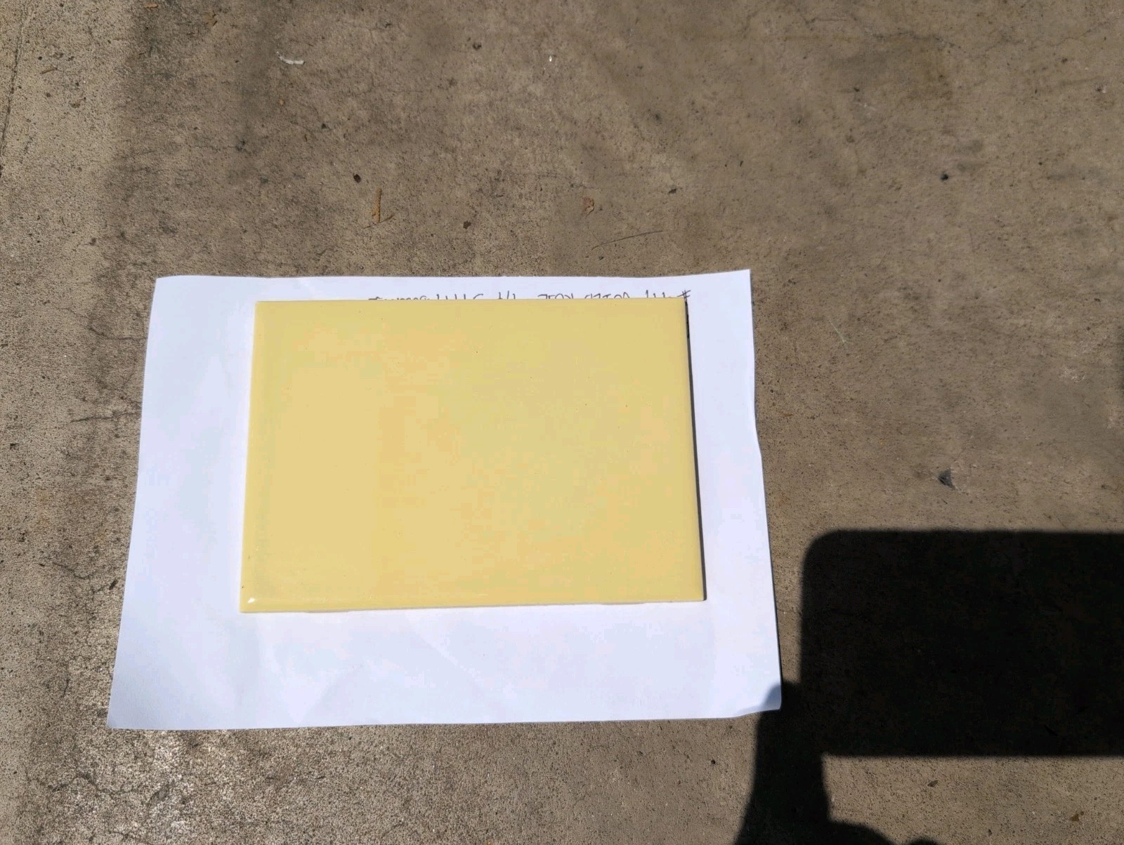 1 pc of American Olean Ceramic Tile 4-1/4″X6″ NEW Bright Buttercup Yellow Glossy