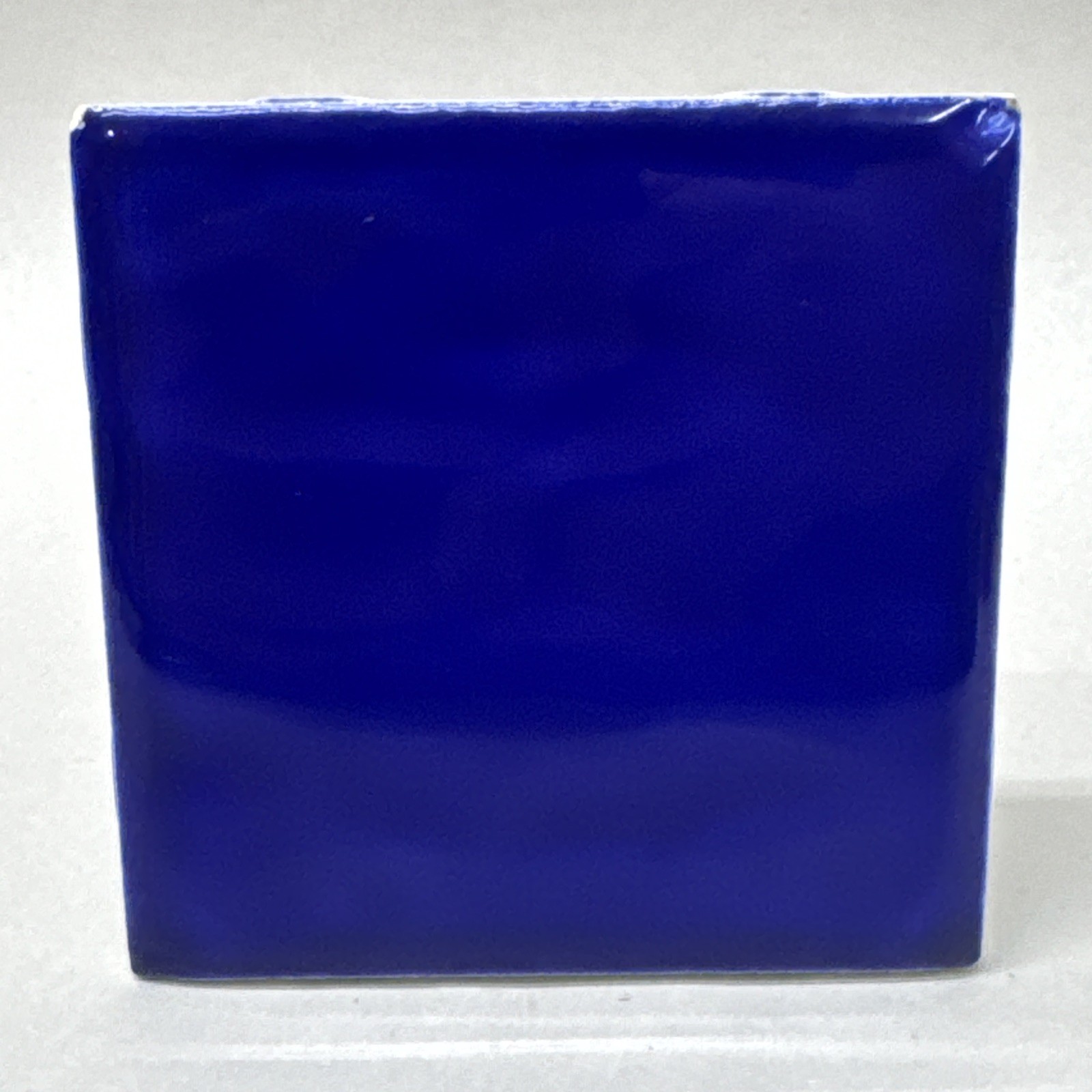Florida Tile USA 4-1/4″ Vintage Bright Cobalt Blue Tile NOS 4×4” Subway Tile