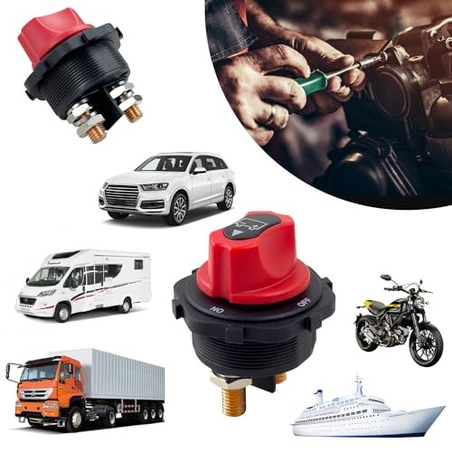 Battery Disconnect Switch 12V-32V Battery Master Cut Shut Off Isolator Switch