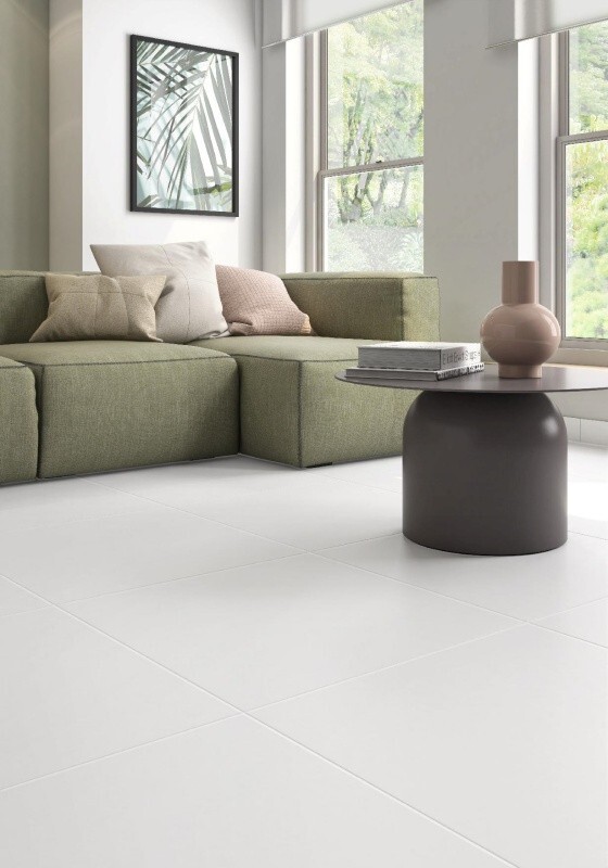 Ice White 30×30 Porcelain Floor Wall Tile Modern Absolute (CUT PIECE SAMPLE)
