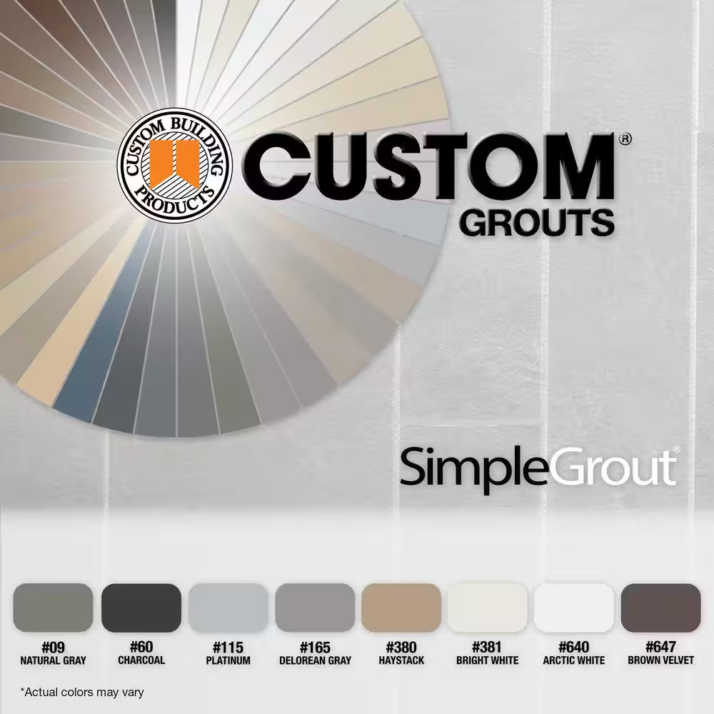 Simplegrout #165 Delorean Gray 1 Gal. Pre-Mixed Grout