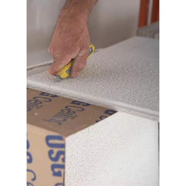 2X2 Ft. Radar Basic White Square Edge Lay-In Ceiling Tile Case of 4 (16 Sq. Ft.)