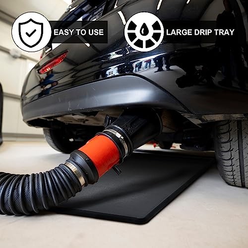 Set of 2 Auto Drip Trays 47×30 Inch Plastic Oil Trays for Under Cars