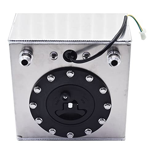2.5 Gallon 9.5L Fuel Cell Tank Aluminum Polished Racing Street Drift Strip 1