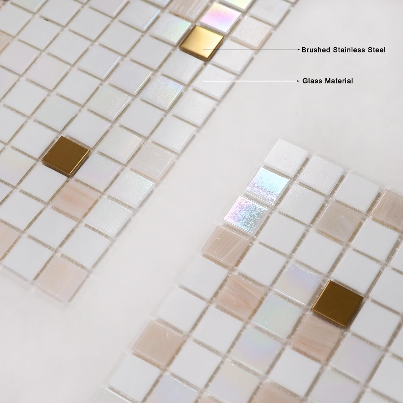 11.5Sqft Glass Mosaic Tiles,Bathroom,Kitchen Backsplash, Swimming Pools,Shower T