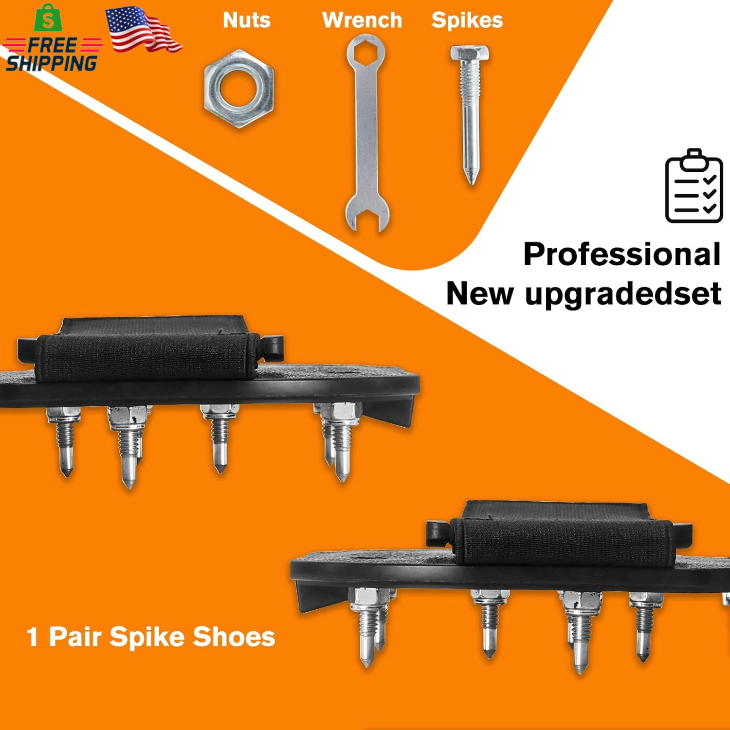 Epoxy Floor Spiked Shoes Fully Assembled Gunite Spiked Shoes with 3/4″ Short Spi