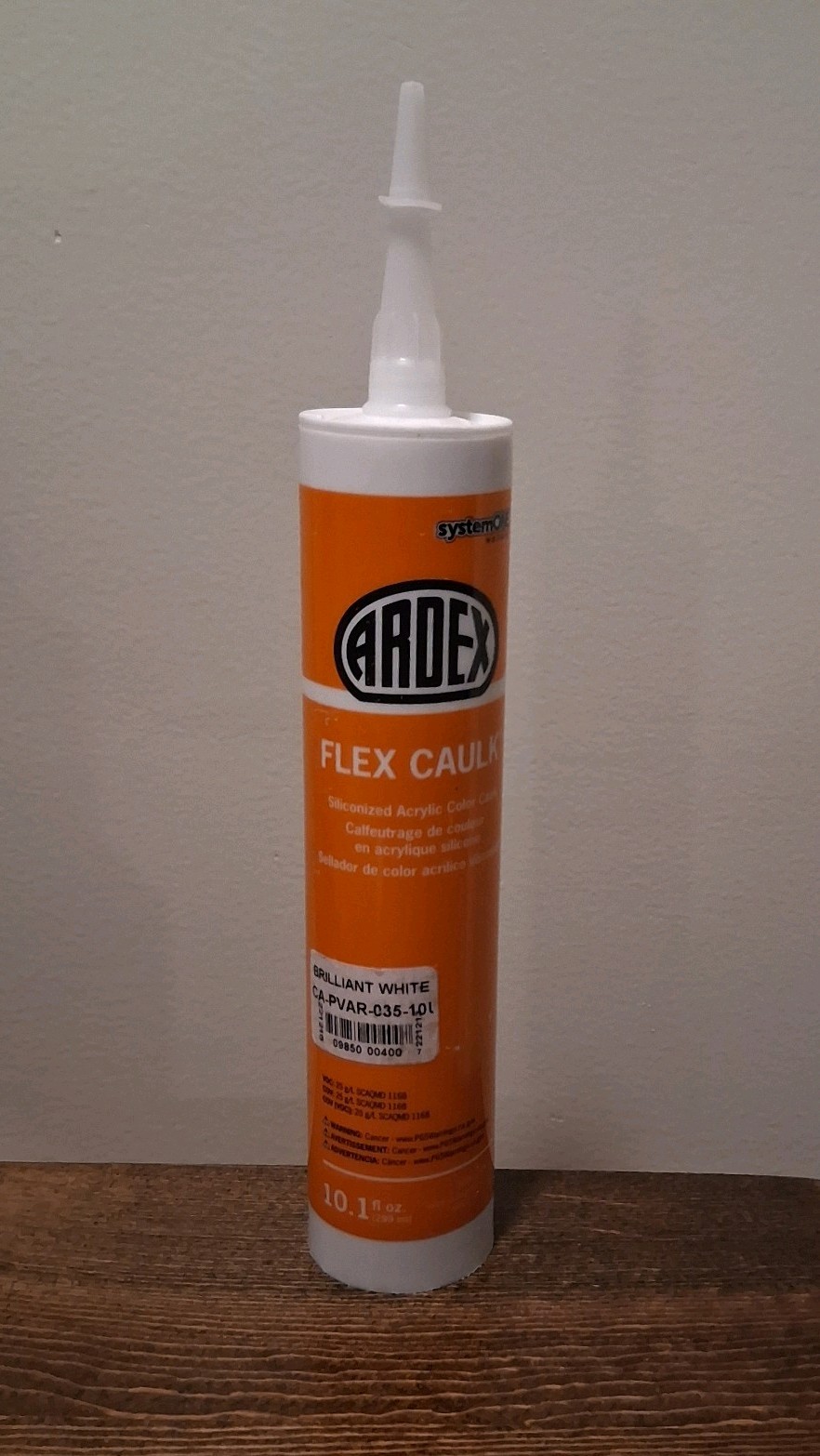 ARDEX FLEX CAULK Siliconized Acrylic COLOR Caulk BRILLIANT WHITE
