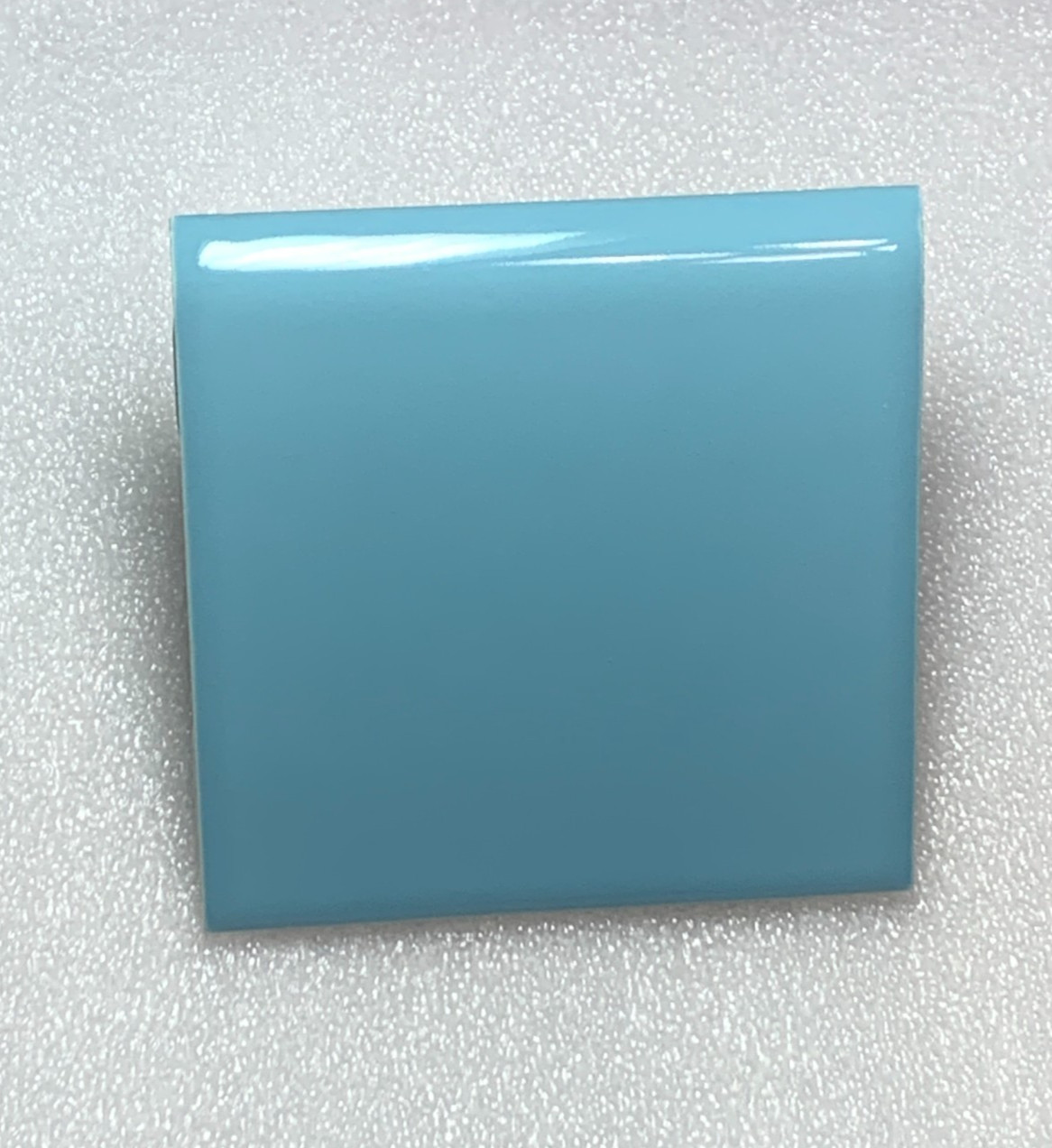 Vintage Wenczel Tile Co Ceramic Regency Blue 4 5/16″ x 4 5/16″ Bullnose Gloss