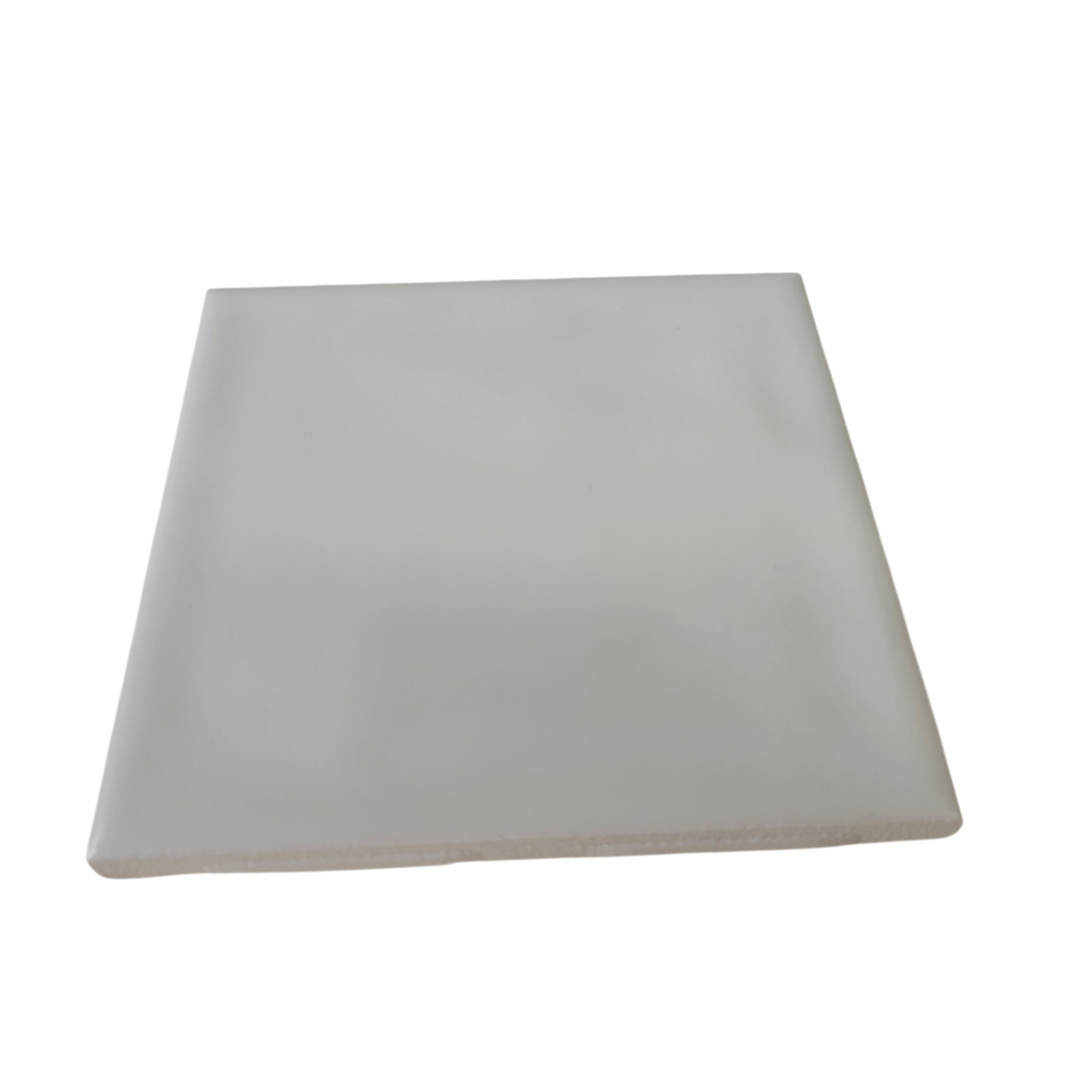 White Ceramic Florida Tile 4 3/8 in FT Subway Square Potters Touch Undulated