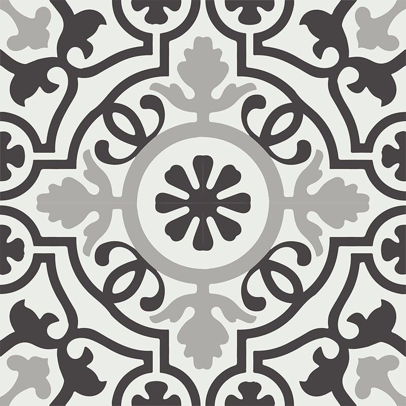 Motif Handmade Cement Tiles 8 Inch x 8 Inch, Pack of 12 Tiles, PRICE IS PER BOX,