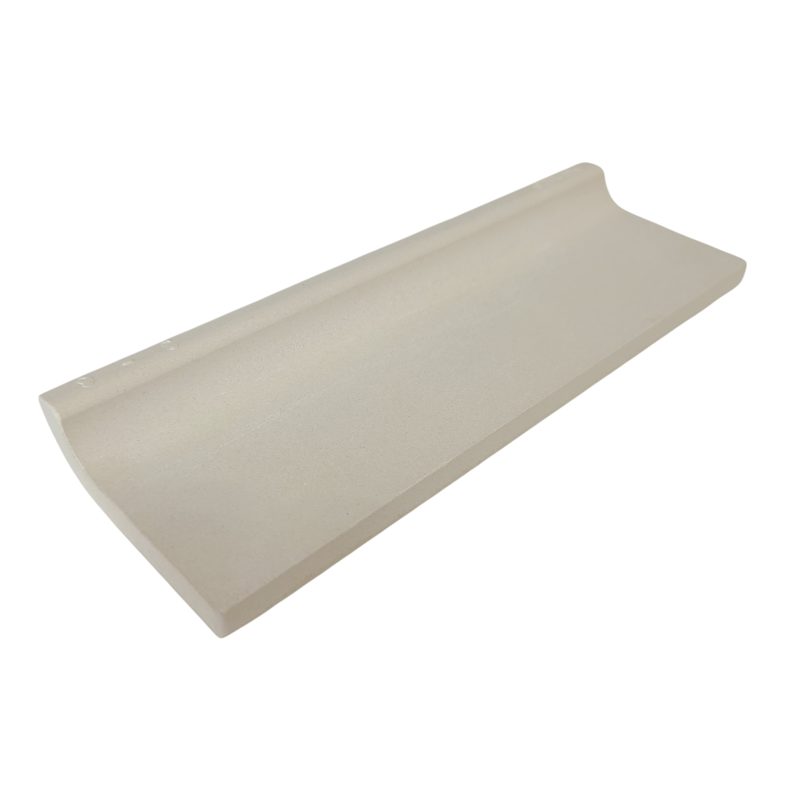 Beige Bone Almond Ceramic Tile Mud Cap 6 x 2 inch Subway Trim Classic Color 006
